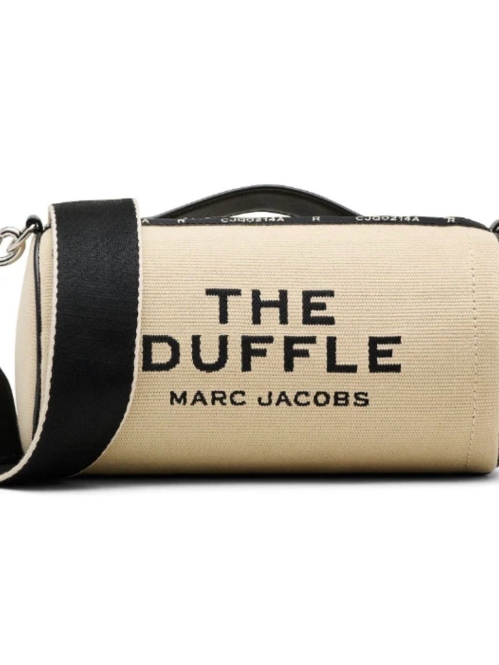 Marc Jacobs The Duffle Canvas Crossbody Bag in Beige and Black